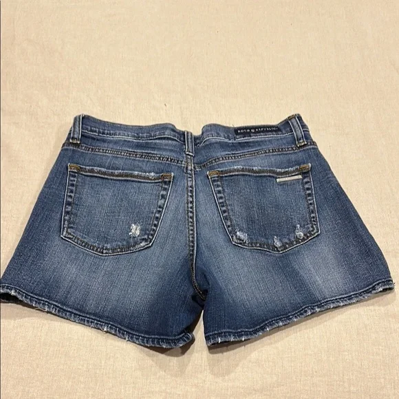 Rock & Republic Dark Blue Jean Shorts - Picture 6 of 9